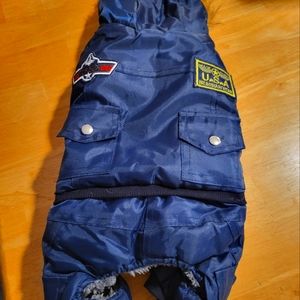 Cute Dog Coat by Pawz, Size L, Color Blue